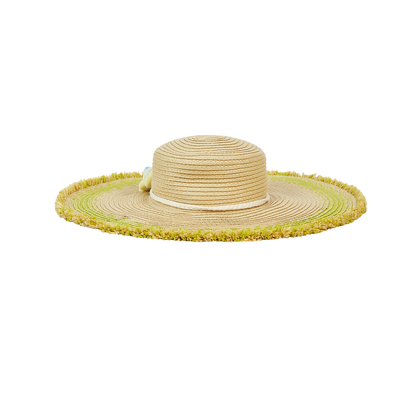 13DE MARZO Floral Bear Straw Hat - 13DE MARZO