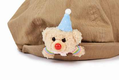 13DE MARZO Vintage Artist Octagonal Hat Brown