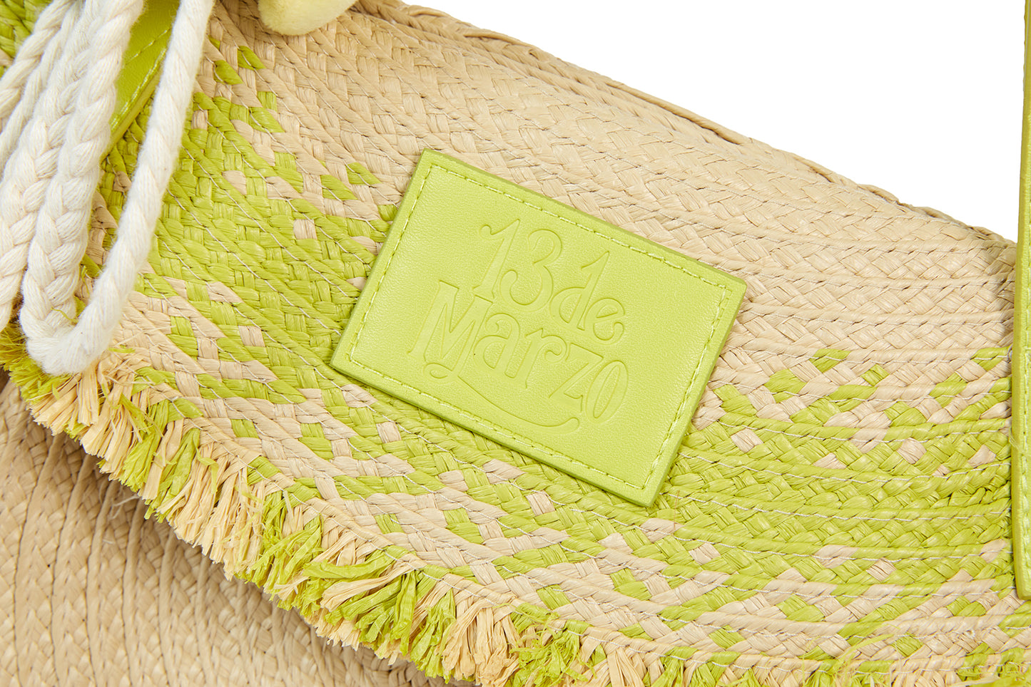 13DE MARZO Straw Tote Bag - 13DE MARZO