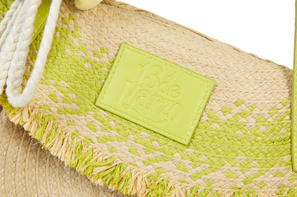 13DE MARZO Straw Tote Bag - 13DE MARZO