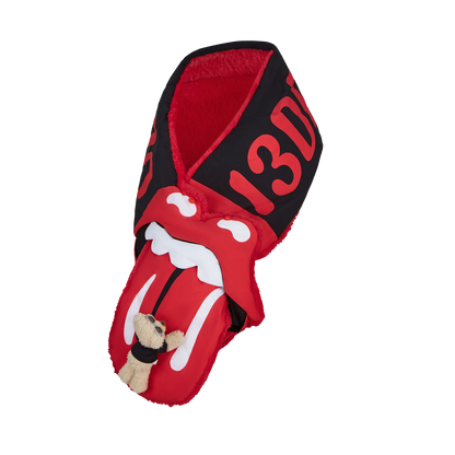 13DE MARZO Rolling Stones Tongue Scarf Black
