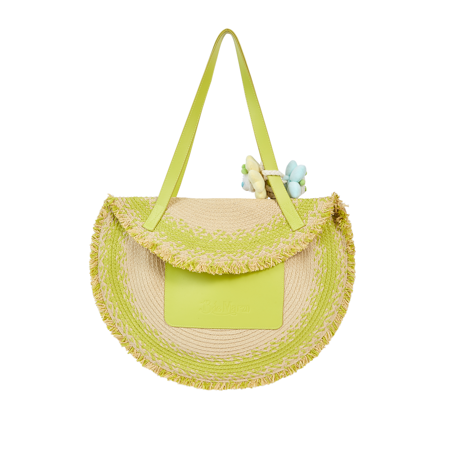 13DE MARZO Straw Tote Bag - 13DE MARZO