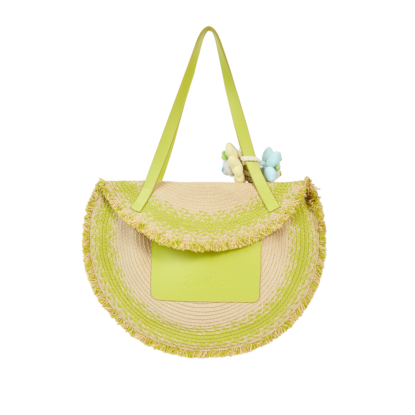 13DE MARZO Straw Tote Bag - 13DE MARZO