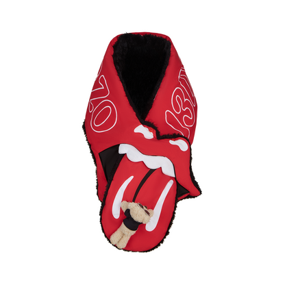 13DE MARZO Rolling Stones Tongue Scarf Red