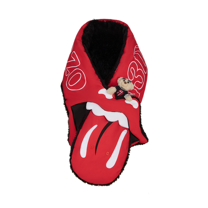 13DE MARZO Rolling Stones Tongue Scarf Red