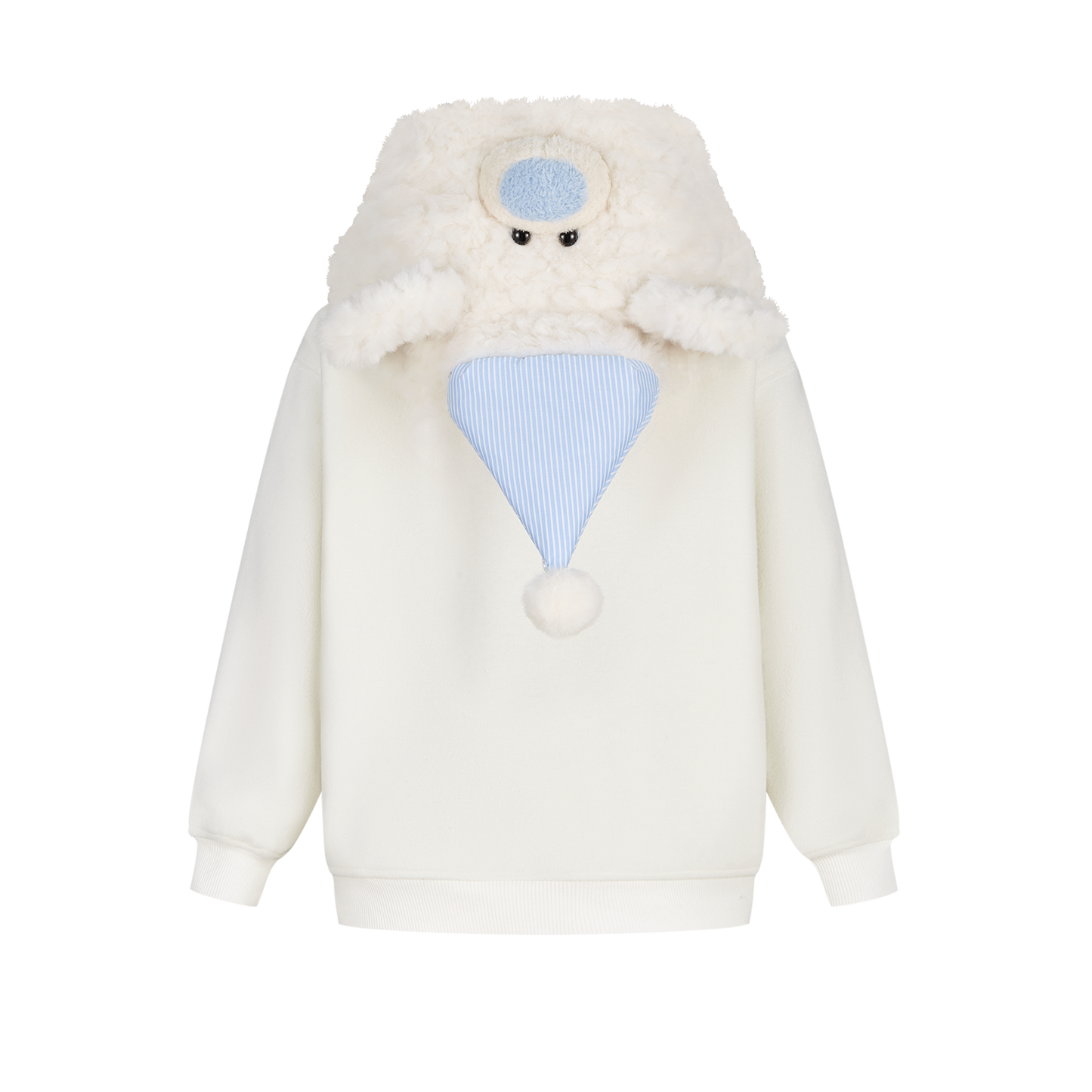 13DE MARZO BabyBear Nighty Night Zip Hoodie White