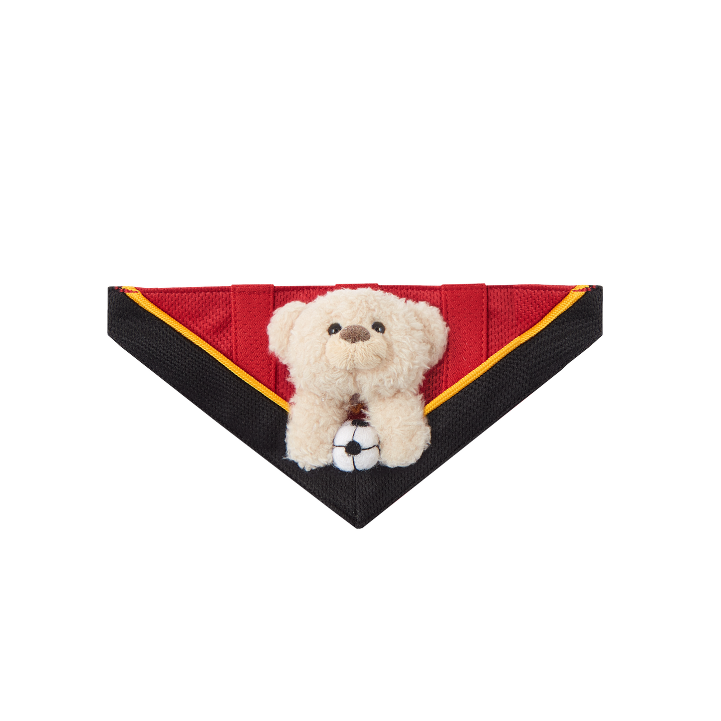 13DE MARZO Soccer Bear Pet Bib Red
