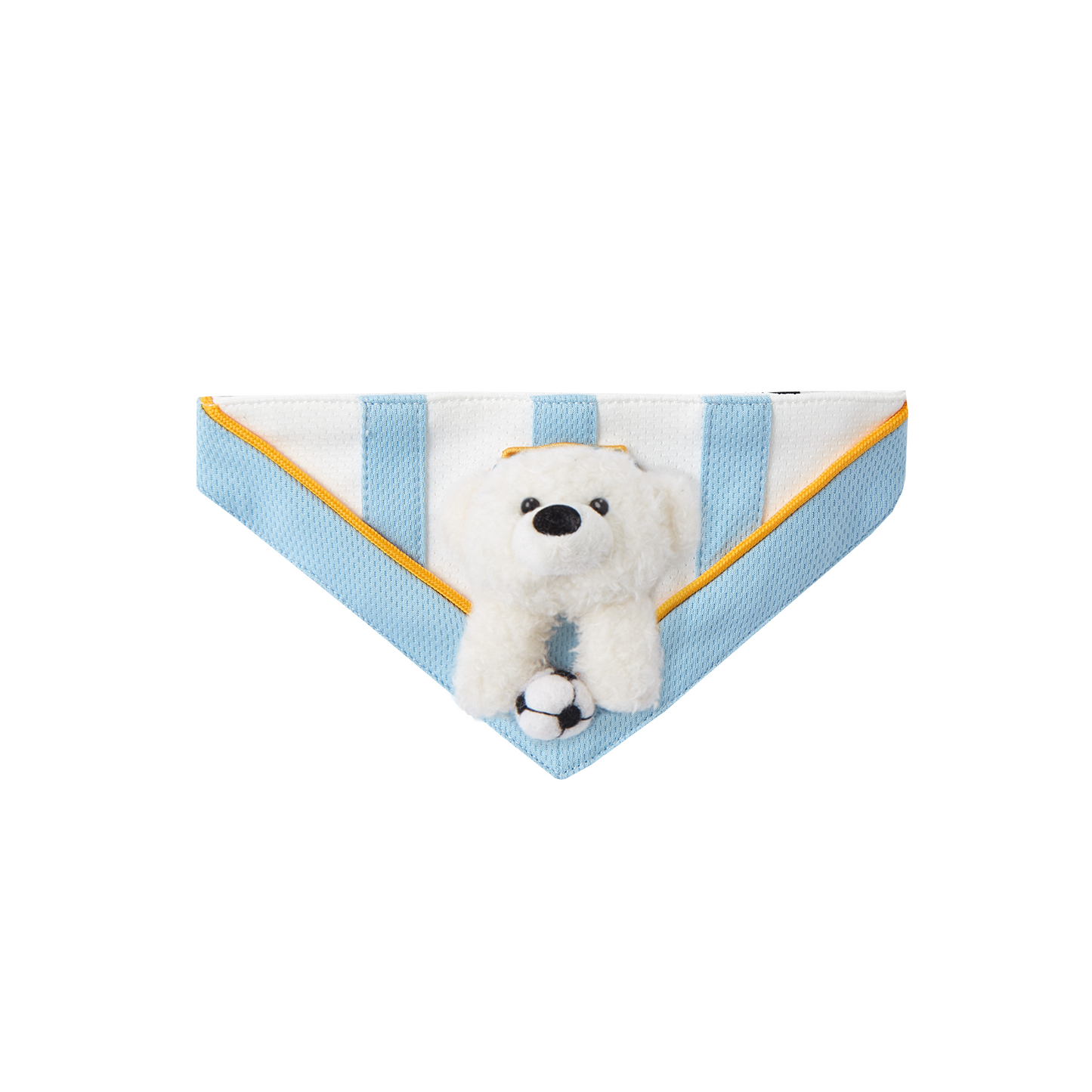 13DE MARZO Soccer Bear Pet Bib Blue