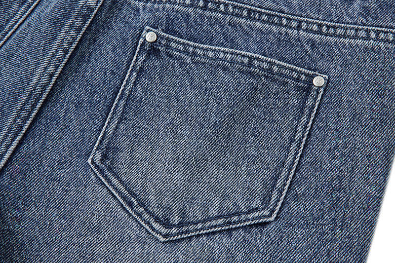 13DE MARZO Distruction Bear Jeans Blue