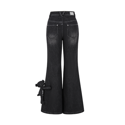 13DE MARZO Distruction Bear Jeans Black