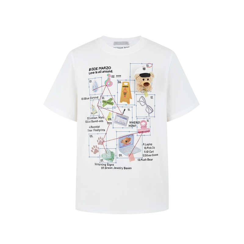 13DE MARZO Clue Version T-Shirt White