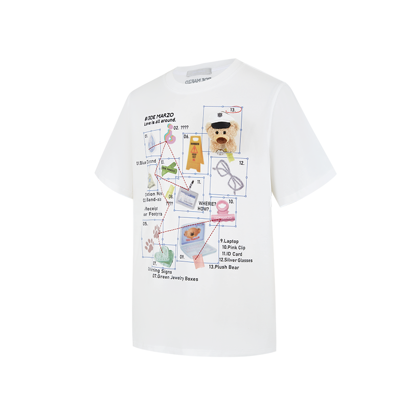 13DE MARZO Clue Version T-Shirt White