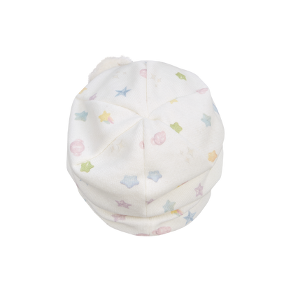 13DE MARZO All-Over Star Print Knit Beanie