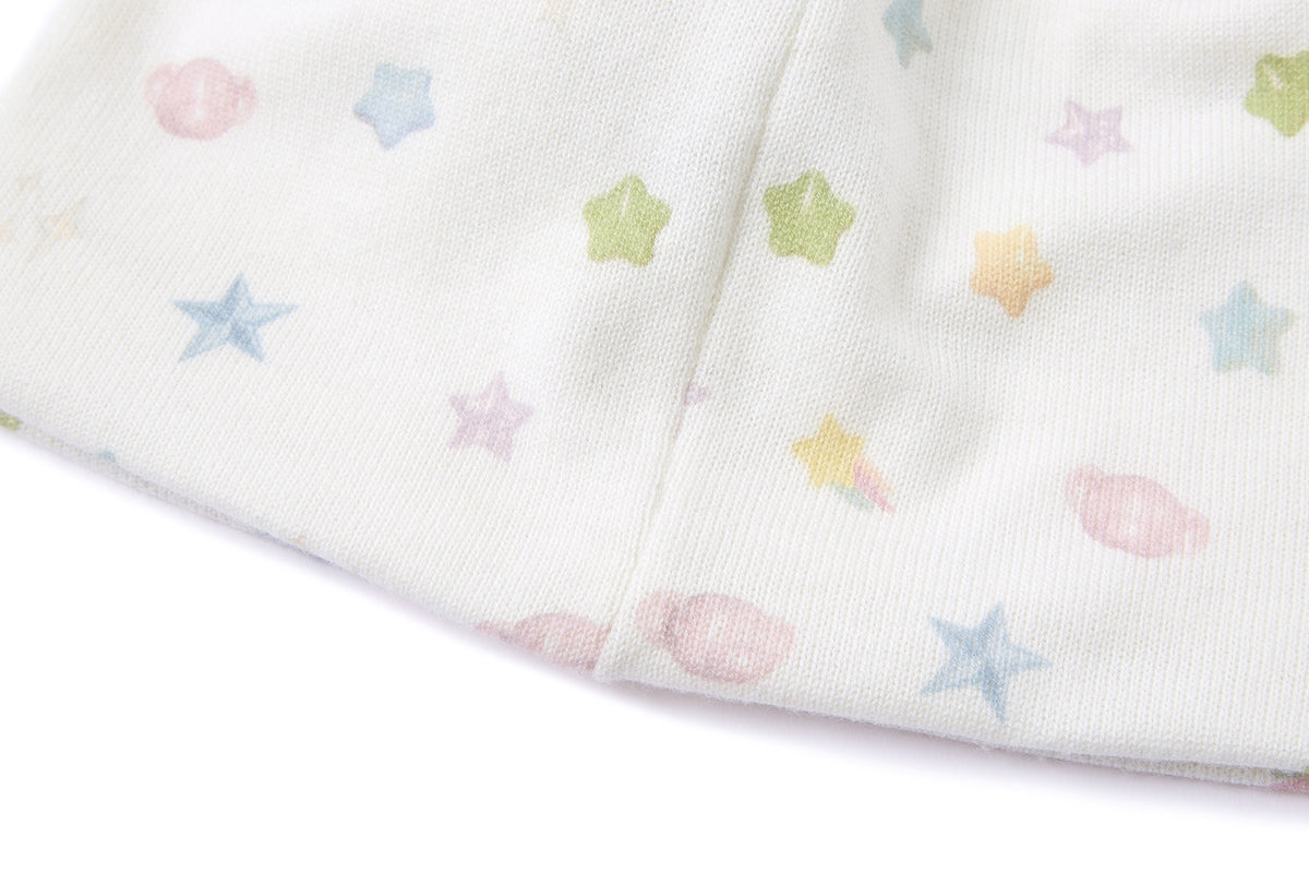 13DE MARZO All-Over Star Print Knit Beanie