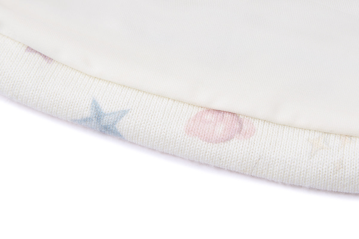 13DE MARZO All-Over Star Print Knit Beanie