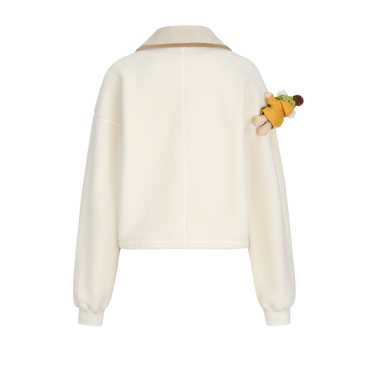 13DE MARZO Snow Bear Cross Tie Lapel Pullover Beige - 13DE MARZO