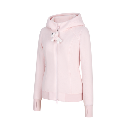 13DE MARZO Slim Fit Fleece Hoodie Pink