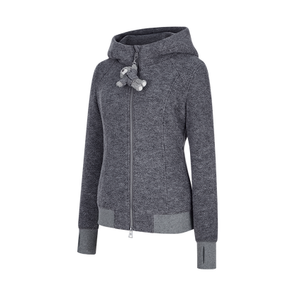 13DE MARZO Slim Fit Fleece Hoodie Dark Grey