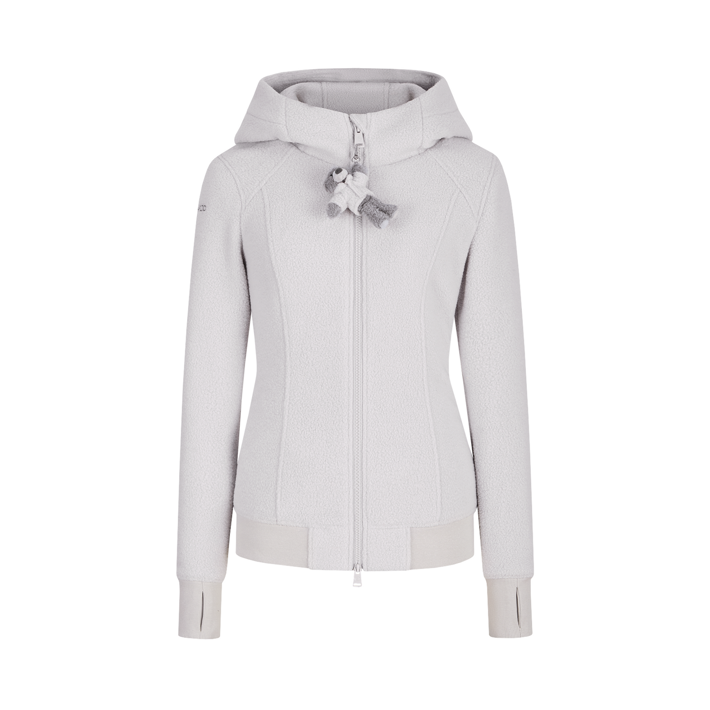 13DE MARZO Slim Fit Fleece Hoodie Grey