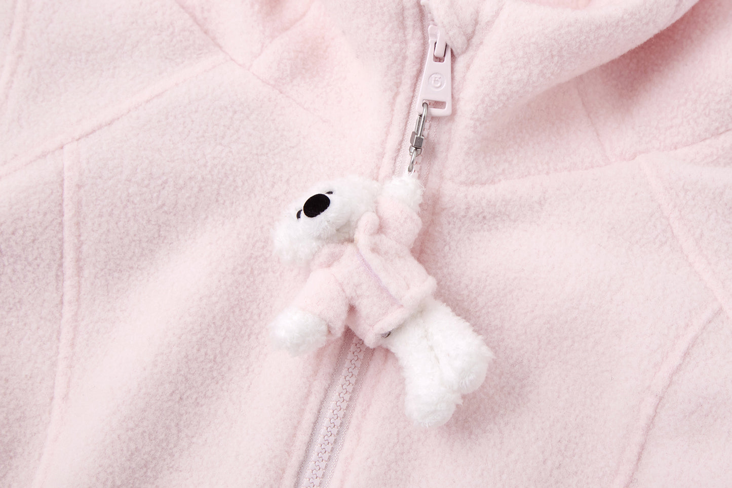13DE MARZO Slim Fit Fleece Hoodie Pink