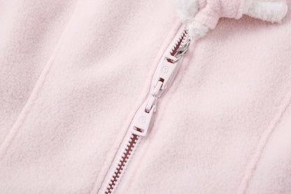 13DE MARZO Slim Fit Fleece Hoodie Pink