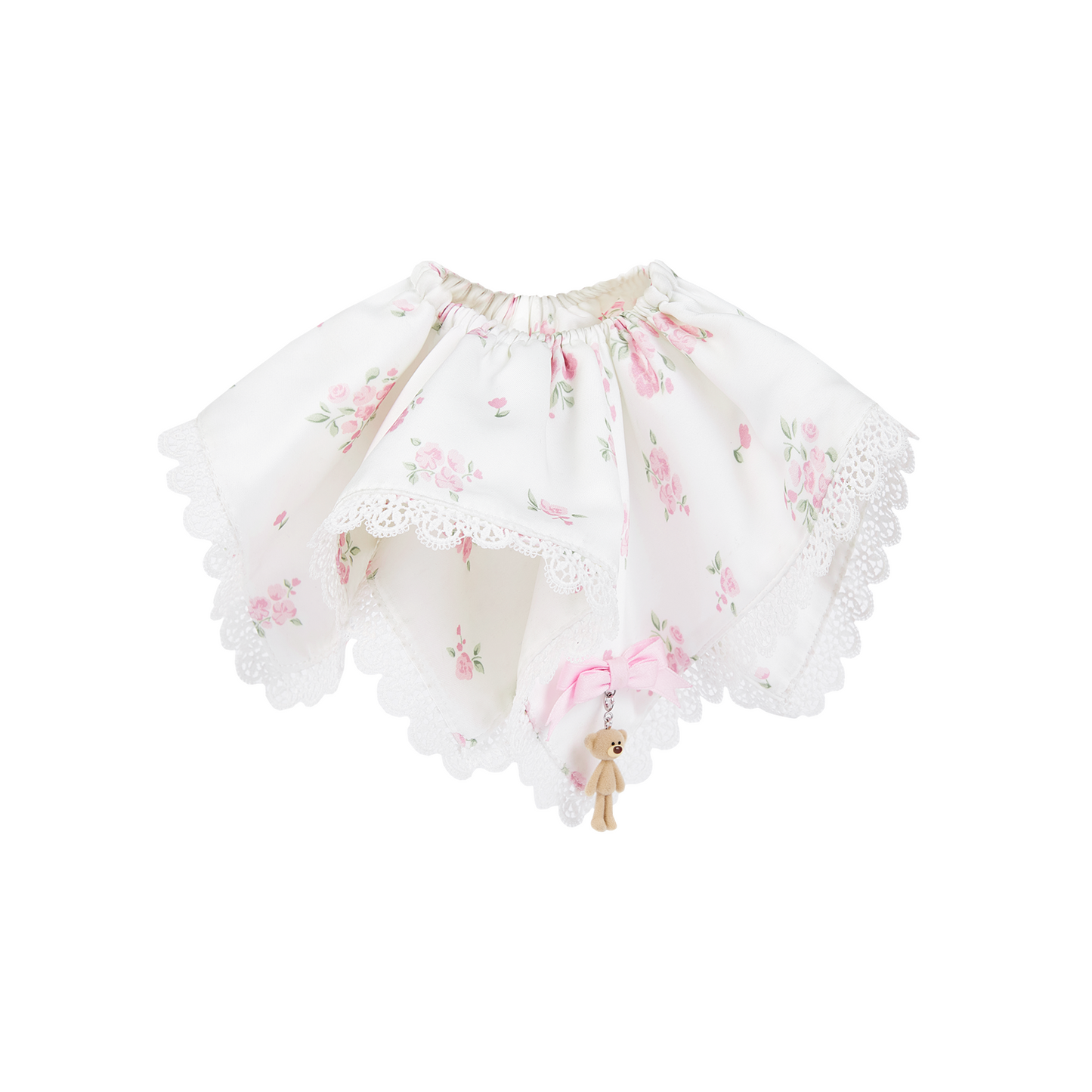 13DE MARZO Floral Print Scrunchie with Hanky