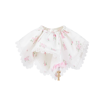 13DE MARZO Floral Print Scrunchie with Hanky