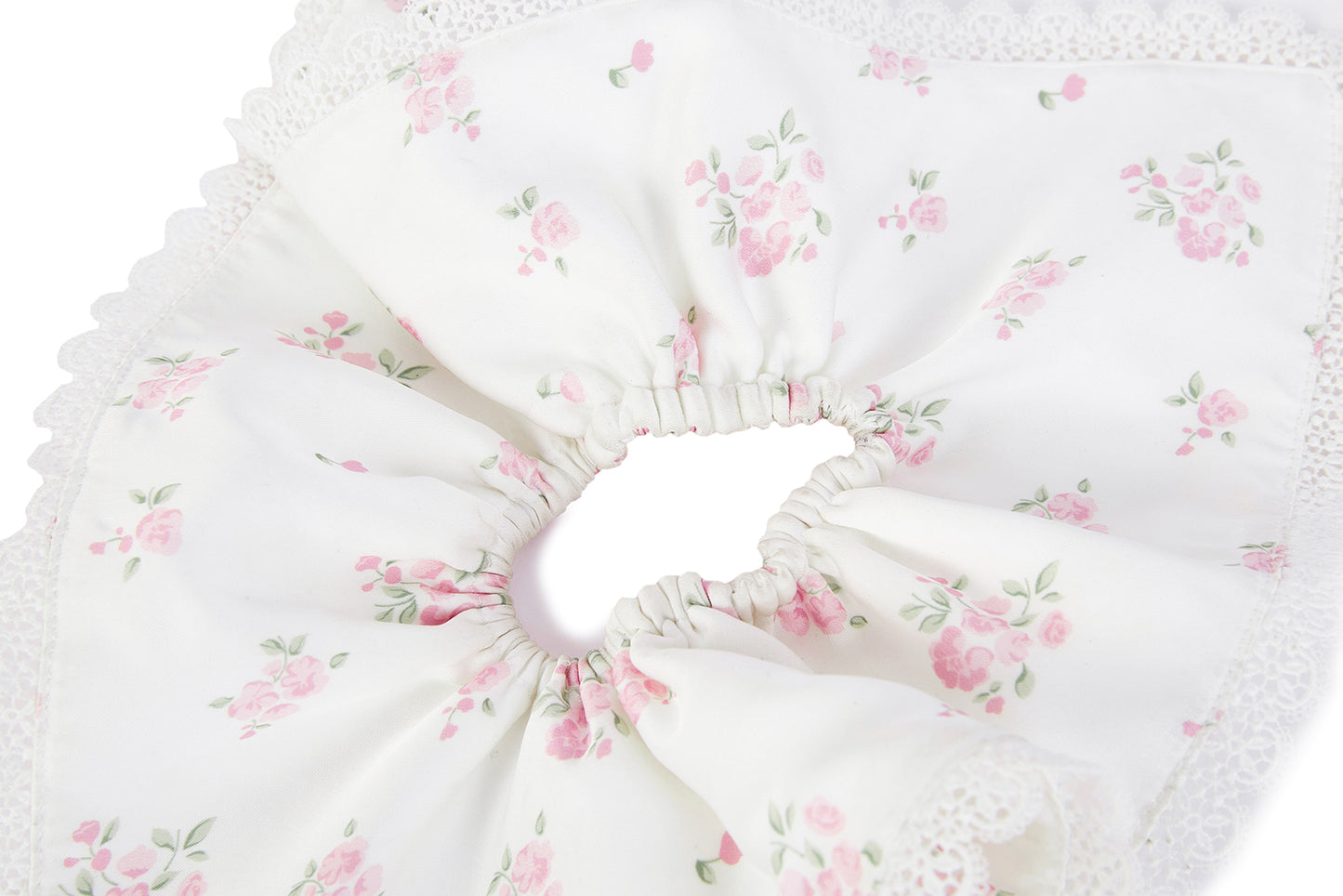13DE MARZO Floral Print Scrunchie with Hanky