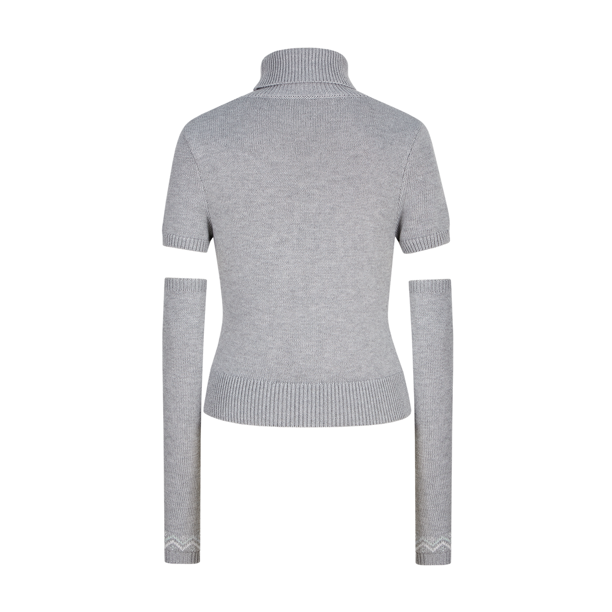 13DE MARZO Fair Isle Oversleeve Grey