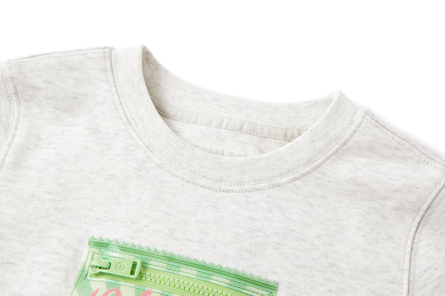13DE MARZO BabyBear Candy Wrapper Print T-shirt Grey - 13DE MARZO