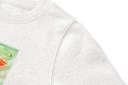 13DE MARZO BabyBear Candy Wrapper Print T-shirt Grey - 13DE MARZO