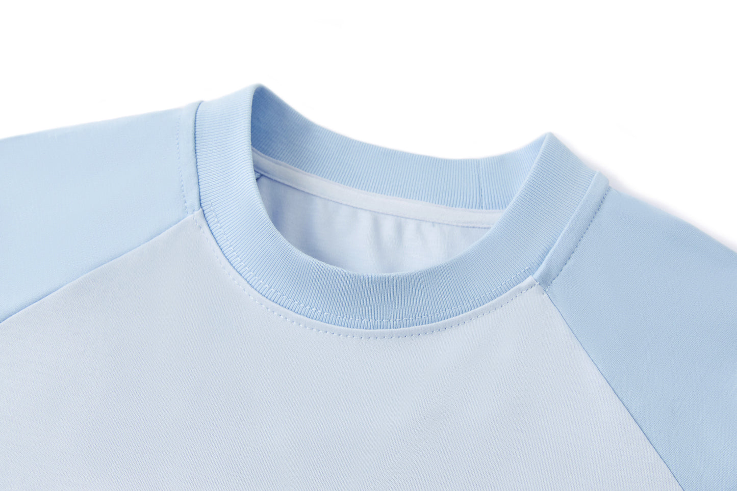 13DE MARZO Ruffle Hem Bow Tie Blouse Blue - 13DE MARZO