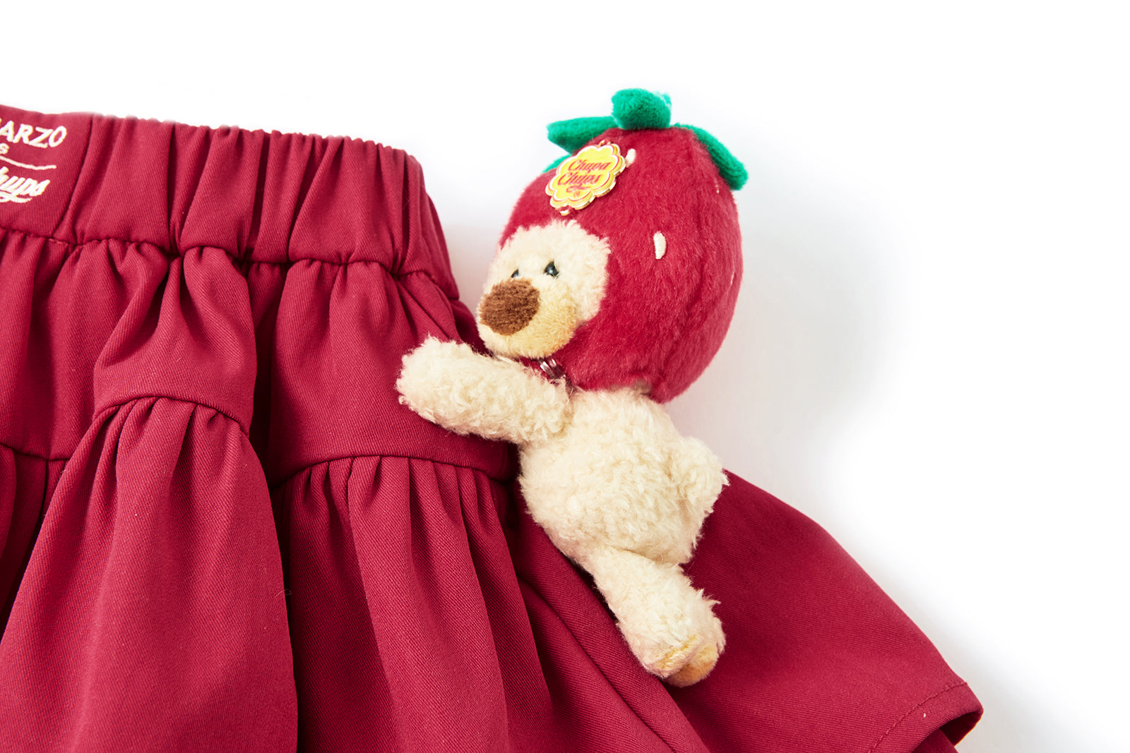 13DE MARZO BabyBear Lace Peplum Bloomer Shorts Red - 13DE MARZO