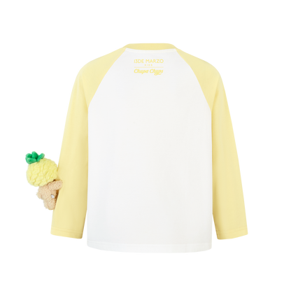 13DE MARZO BabyBear Lollipop Raglan Long Sleeve Yellow - 13DE MARZO