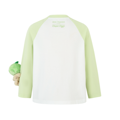 13DE MARZO BabyBear Lollipop Raglan Long Sleeve Green - 13DE MARZO