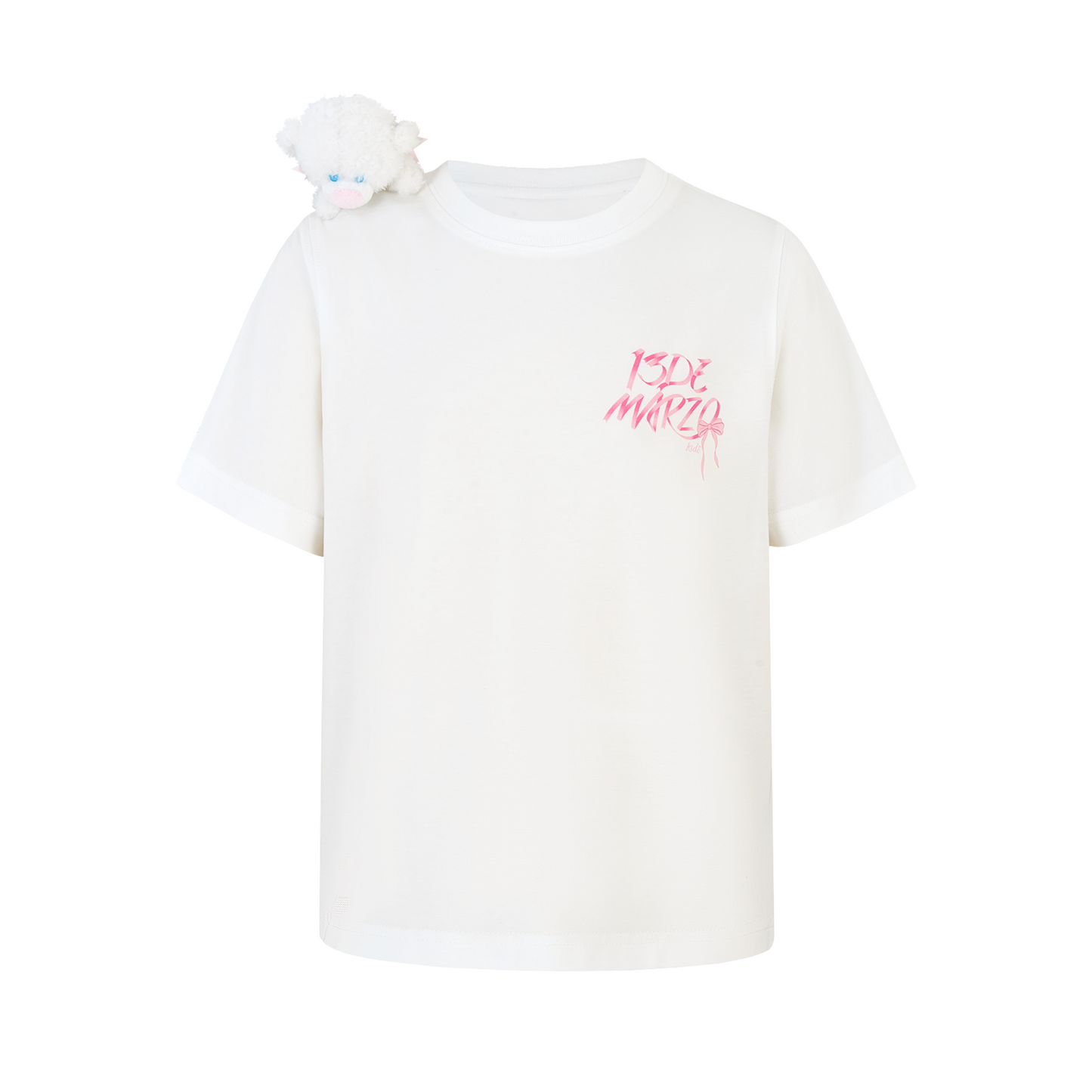 13DE MARZO BabyBear Bow T-shirt White