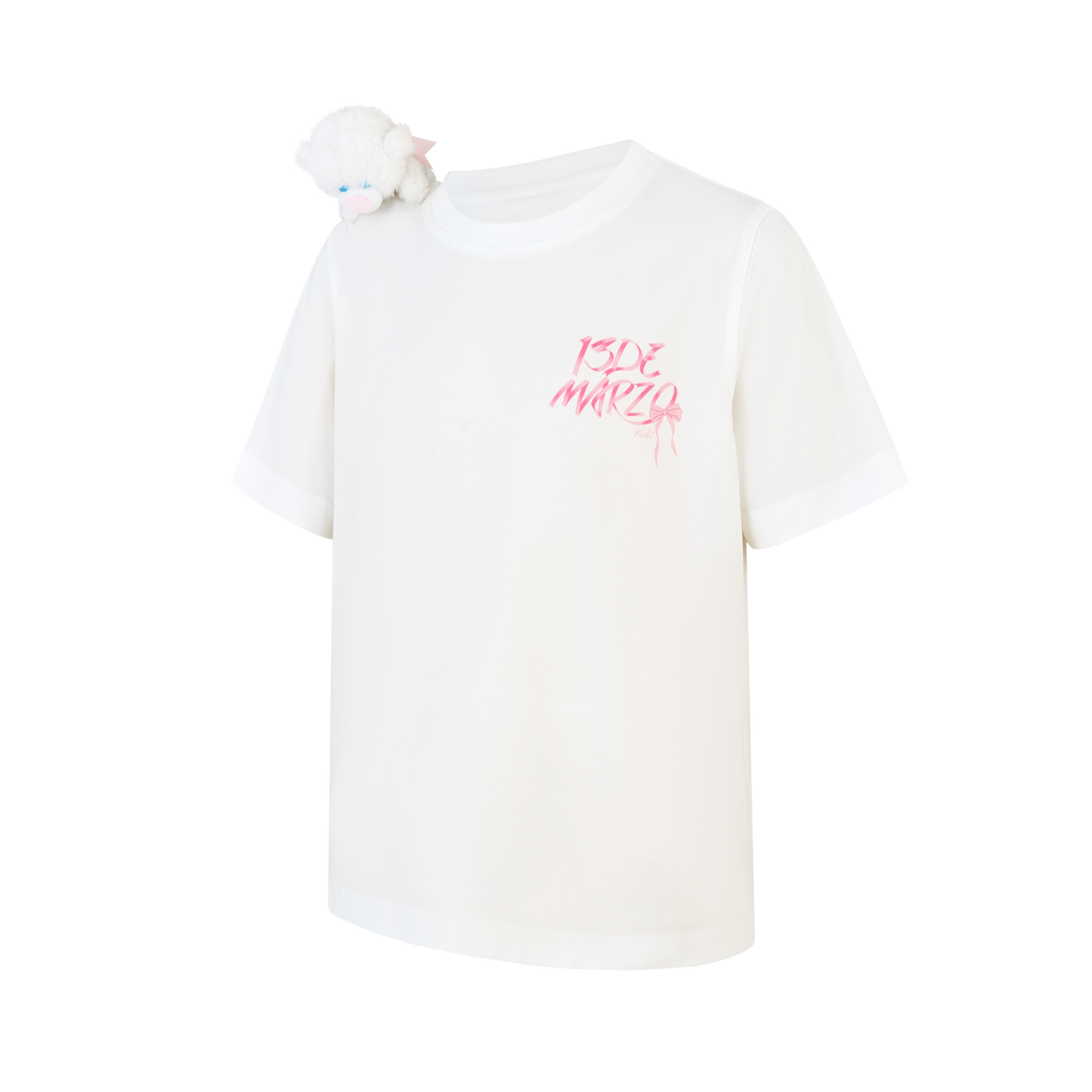13DE MARZO BabyBear Bow T-shirt White