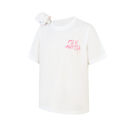 13DE MARZO BabyBear Bow T-shirt White
