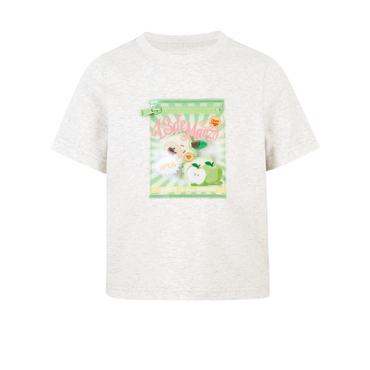 13DE MARZO BabyBear Candy Wrapper Print T-shirt Grey - 13DE MARZO