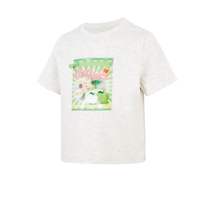 13DE MARZO BabyBear Candy Wrapper Print T-shirt Grey - 13DE MARZO