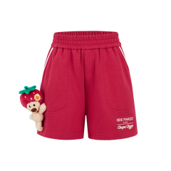 13DE MARZO BabyBear Lollipop Midlength Shorts Red