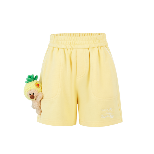 13DE MARZO BabyBear Lollipop Midlength Shorts Yellow - 13DE MARZO