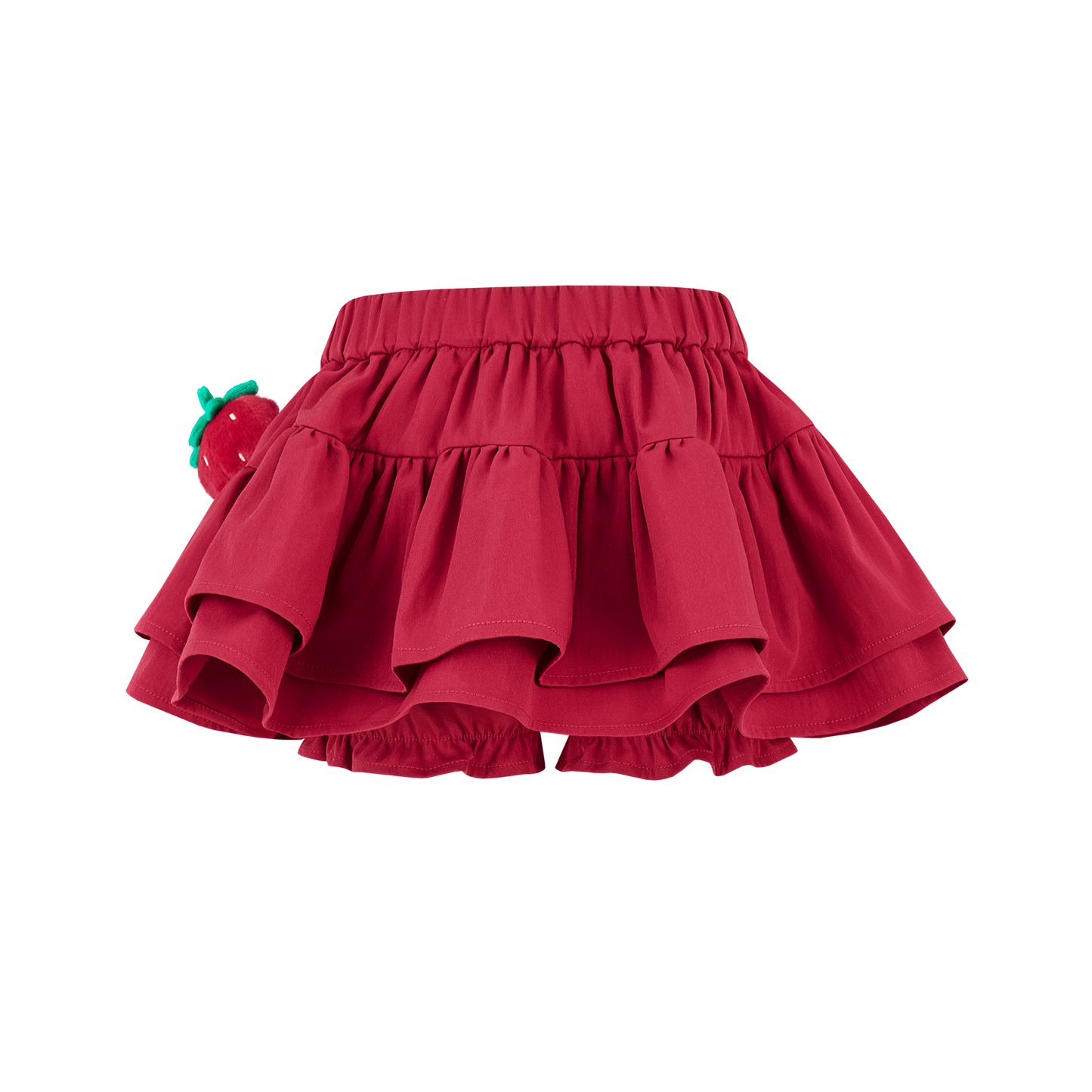 13DE MARZO BabyBear Lace Peplum Bloomer Shorts Red - 13DE MARZO