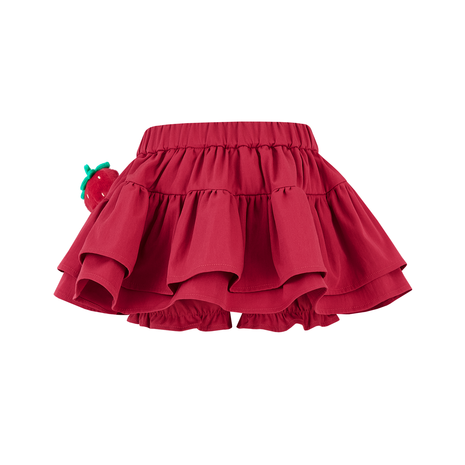 13DE MARZO BabyBear Lace Peplum Bloomer Shorts Red - 13DE MARZO
