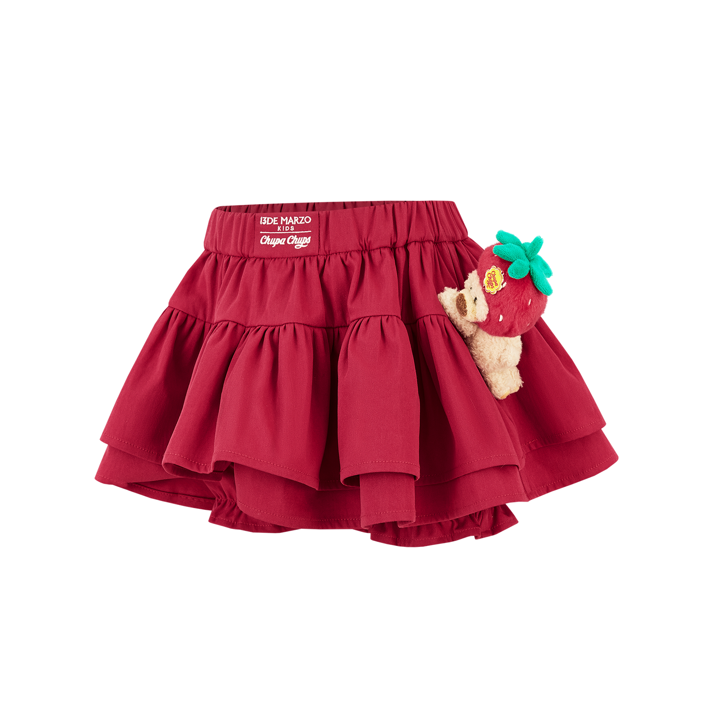 13DE MARZO BabyBear Lace Peplum Bloomer Shorts Red - 13DE MARZO