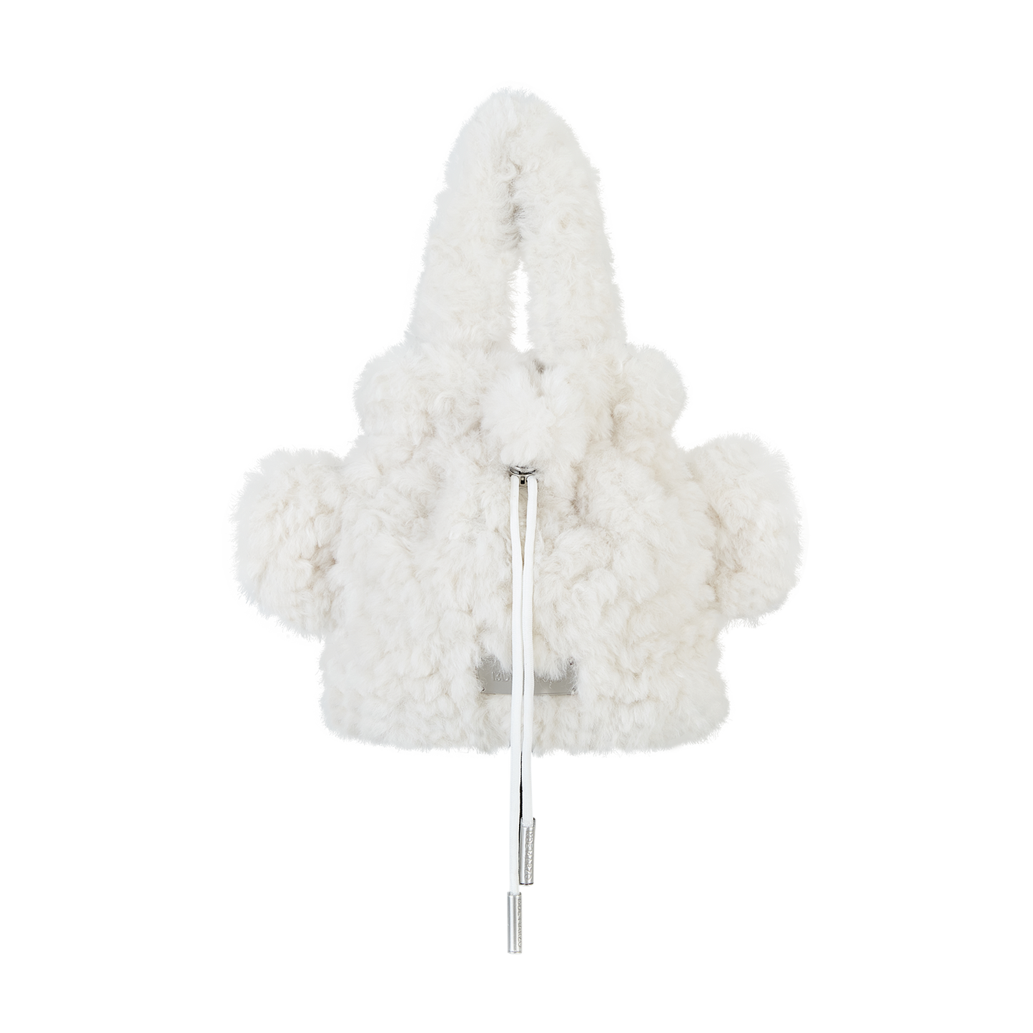 13DE MARZO Bear Face Drawstring Storage Bag White - 13DE MARZO
