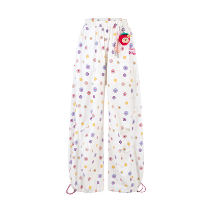 13DE MARZO All-Over Print Wide-Leg Pants - 13DE MARZO