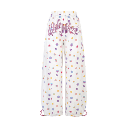 13DE MARZO All-Over Print Wide-Leg Pants - 13DE MARZO