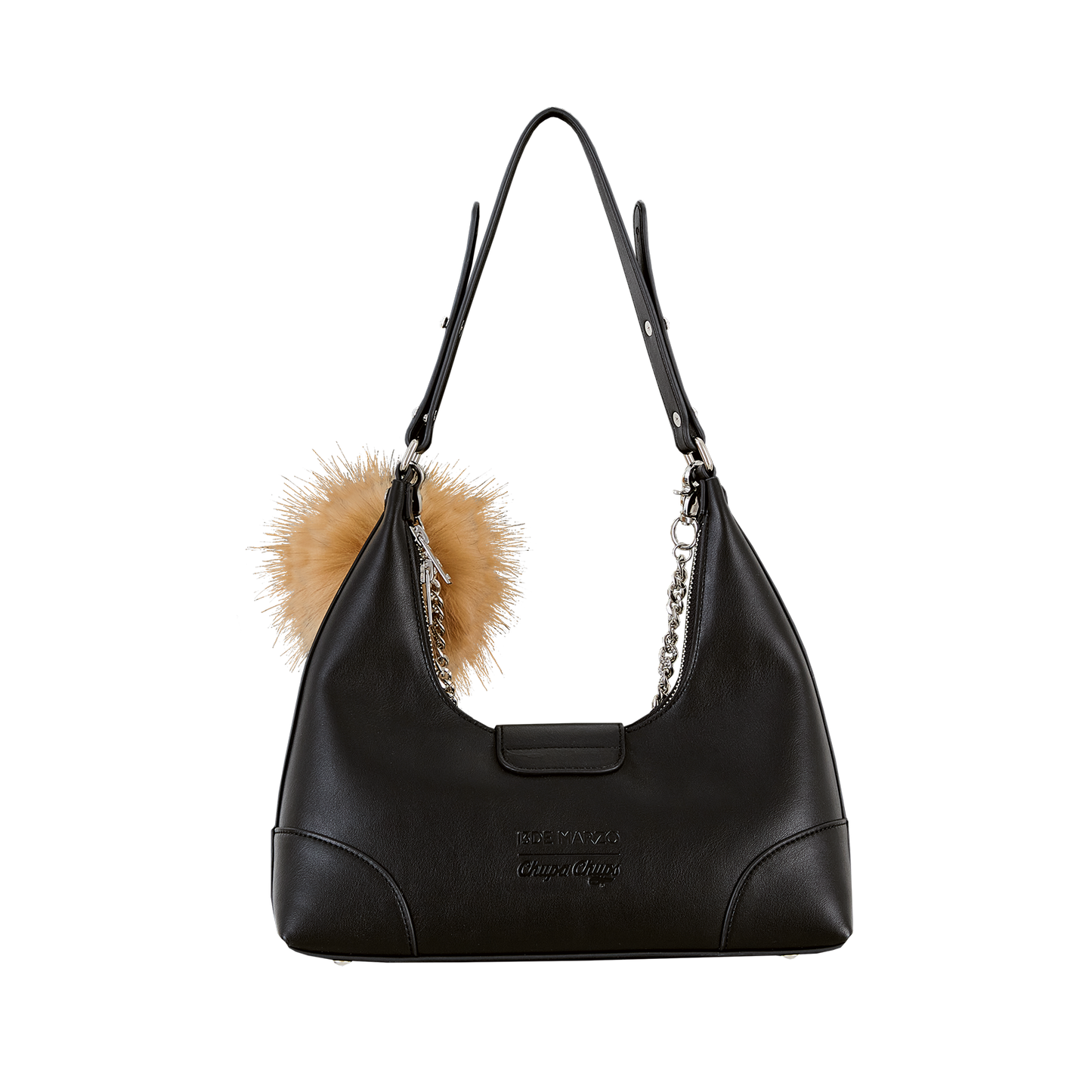 13DE MARZO Lollipop Chain Underarm Bag Black - 13DE MARZO