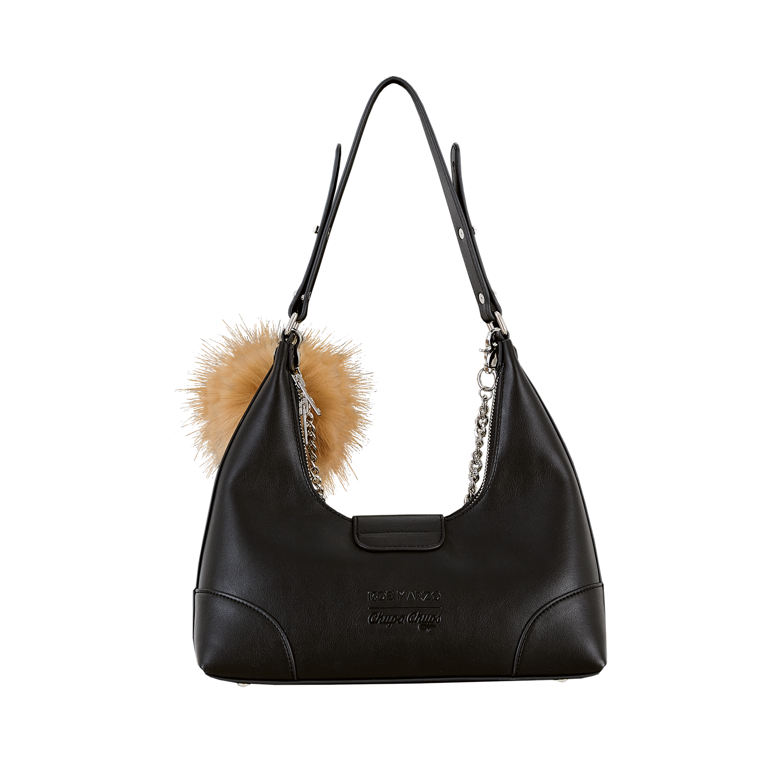 13DE MARZO Lollipop Chain Underarm Bag Black - 13DE MARZO